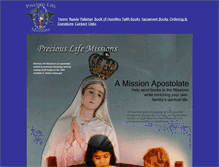Tablet Screenshot of preciouslifemissions.org